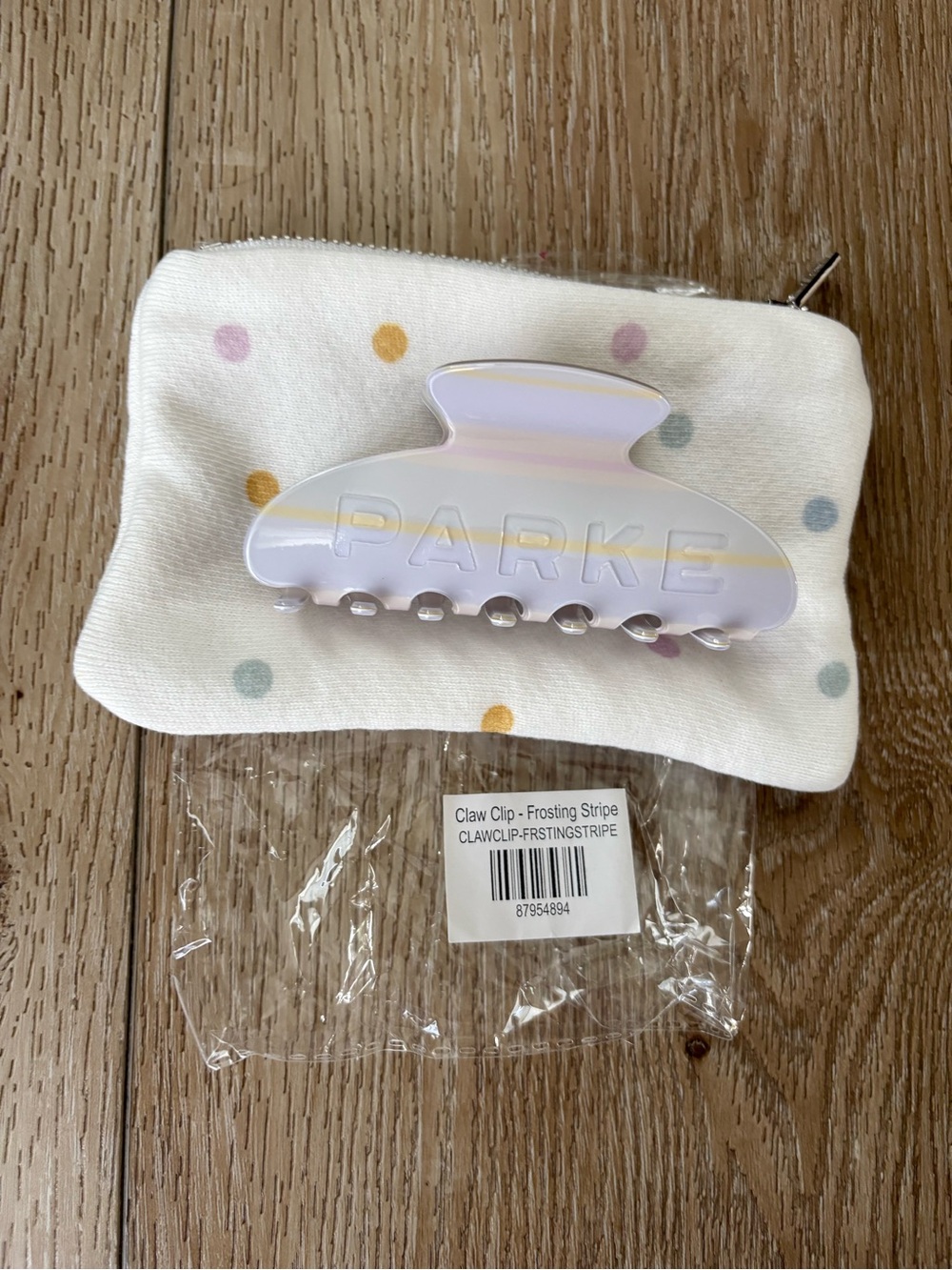 Sold Out- Parke Frosting Stripe Claw Clip